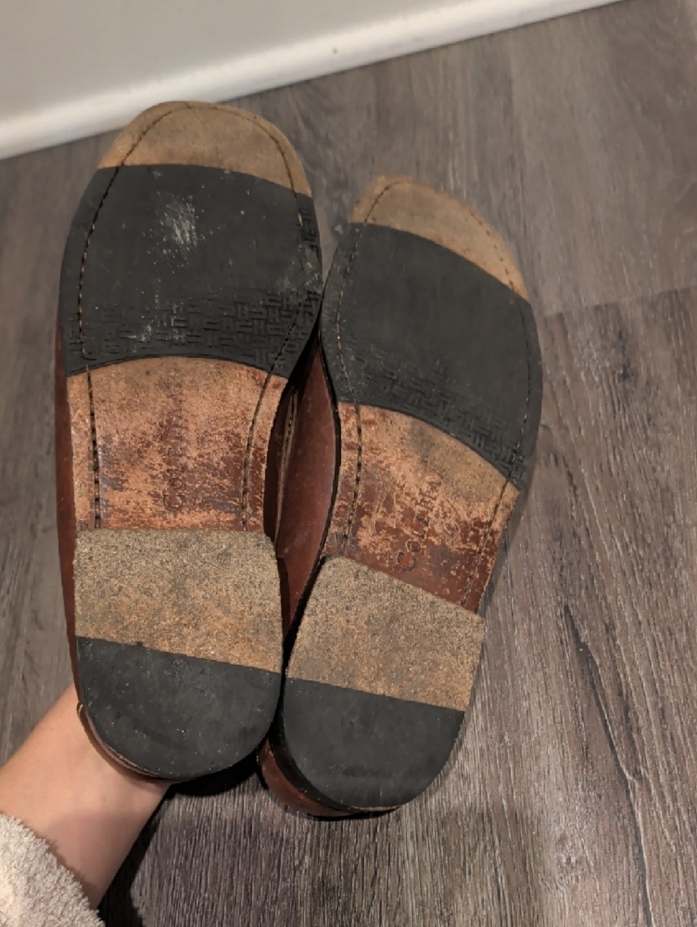 Cole Haan Brown Leather Tassel Kiltie Loafers - Picture 4 of 5